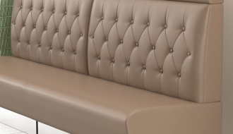Baaridiivan Dallas 128cm - taupe