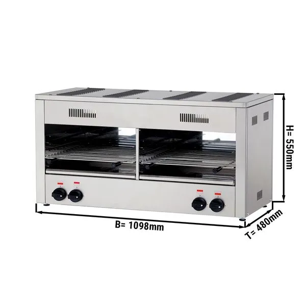 Pita oven / Salamander with 4 burners