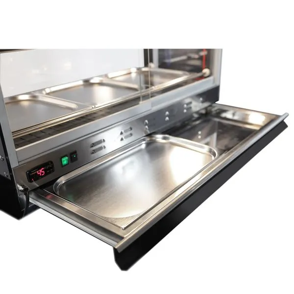 Table heated display for chicken