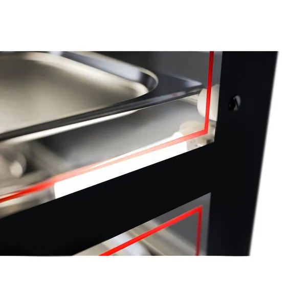 Table heated display for chicken