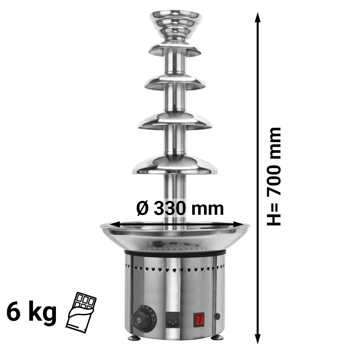 Šhokolaadi fontään 70cm
