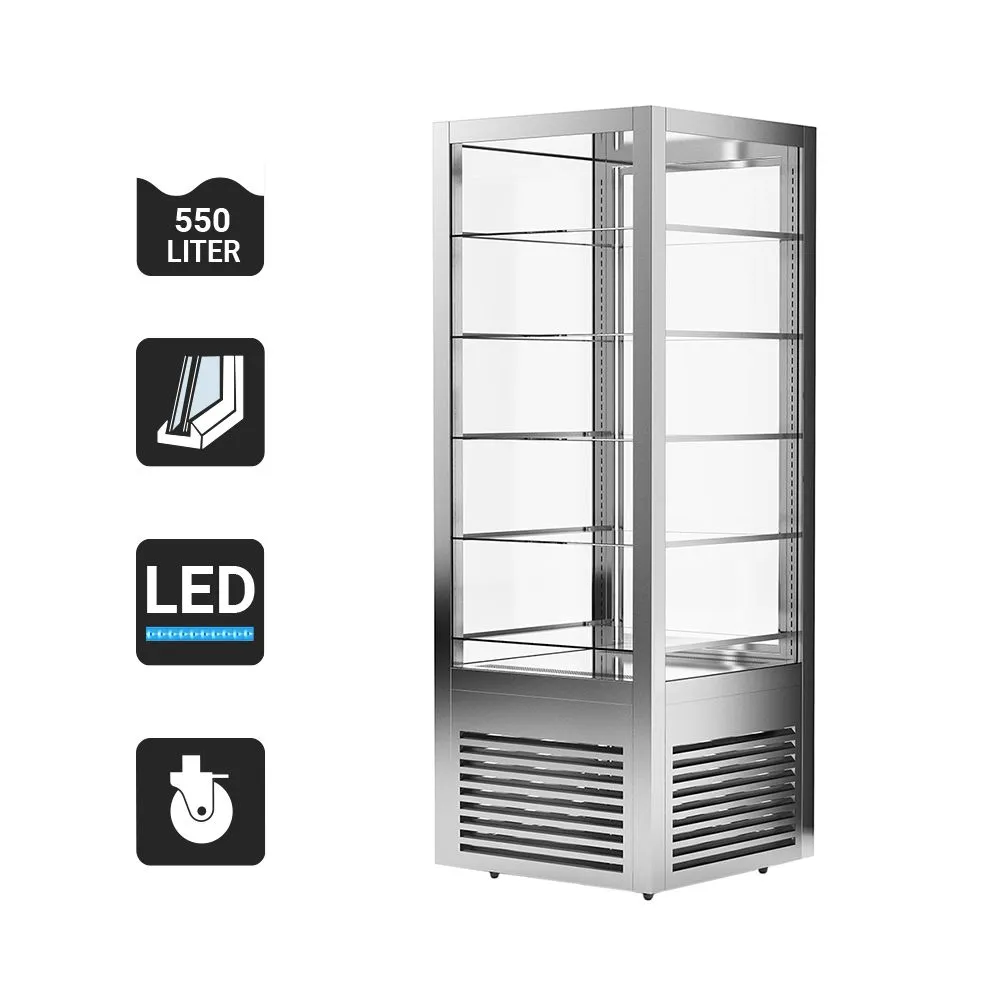 Panoramic display case 550L