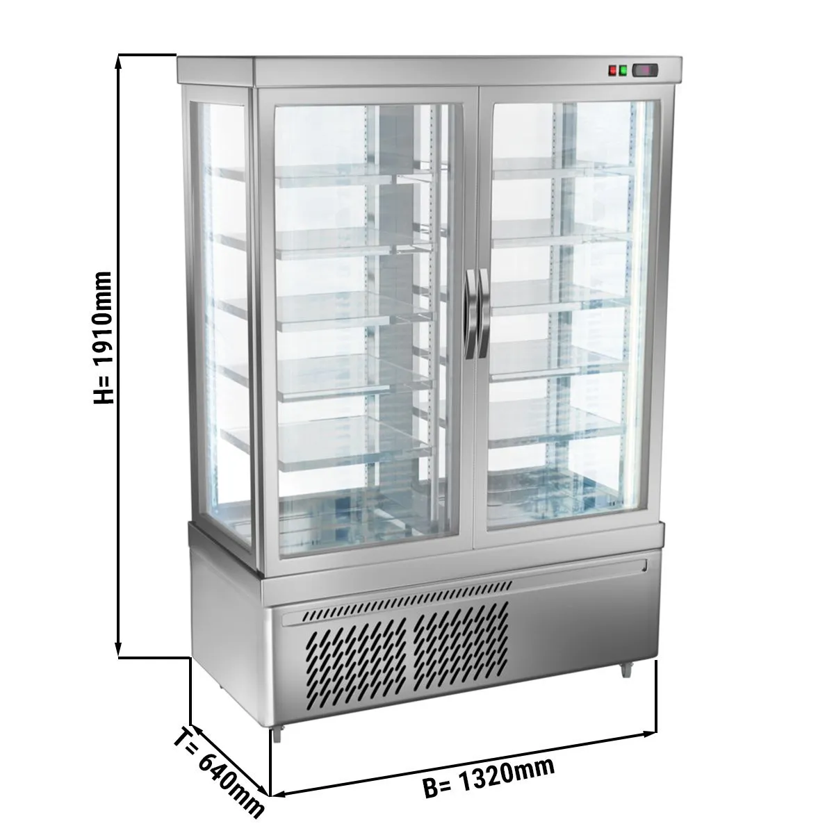 Panoramic display cabinet 935L