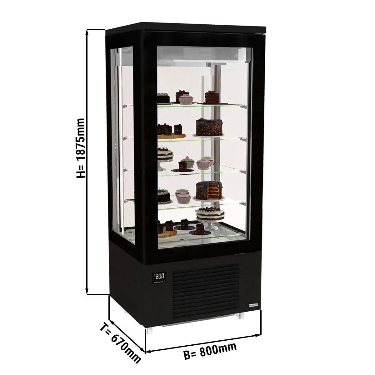 Külmvitriinkapp 400L