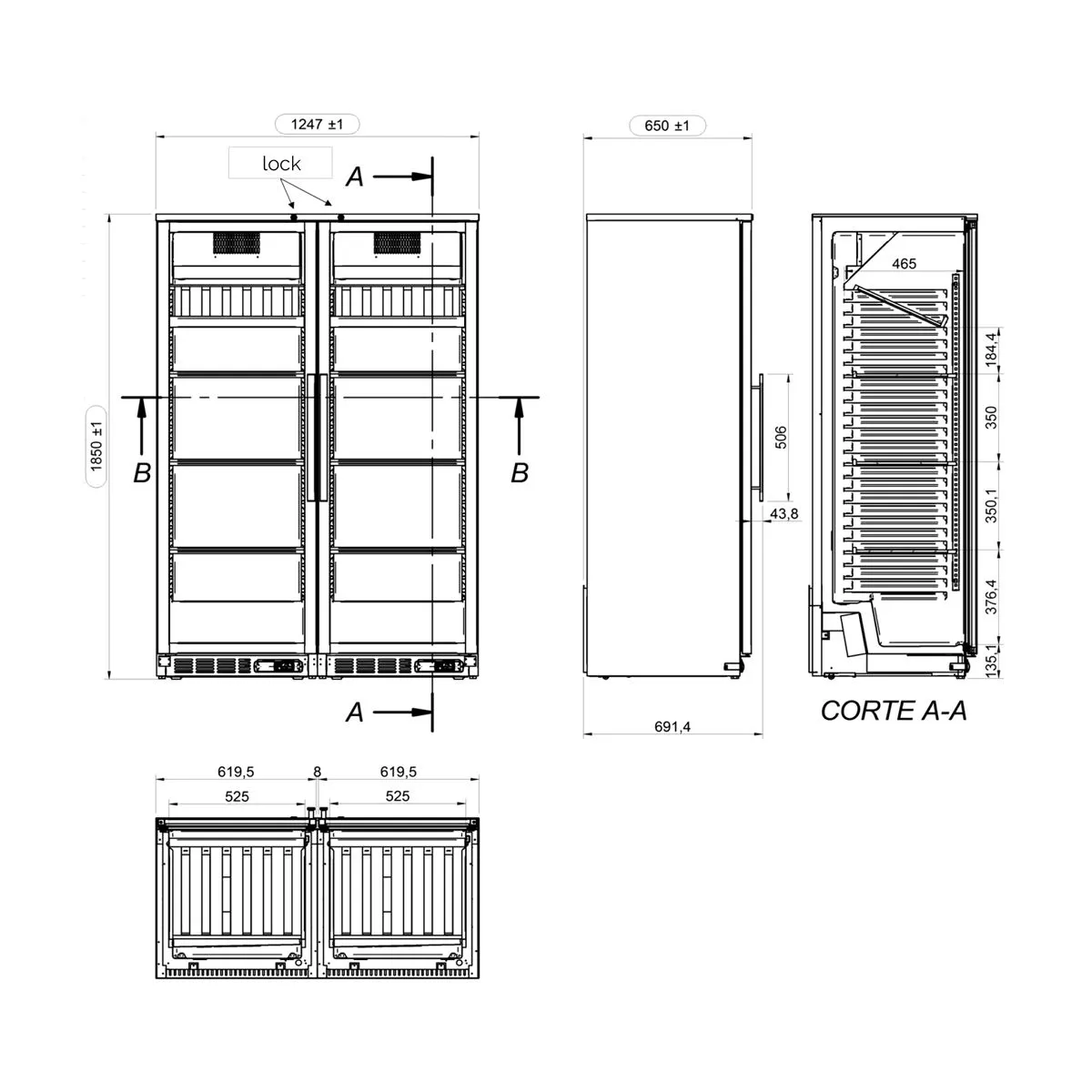 Veinikülmik 144 pudelile 800L