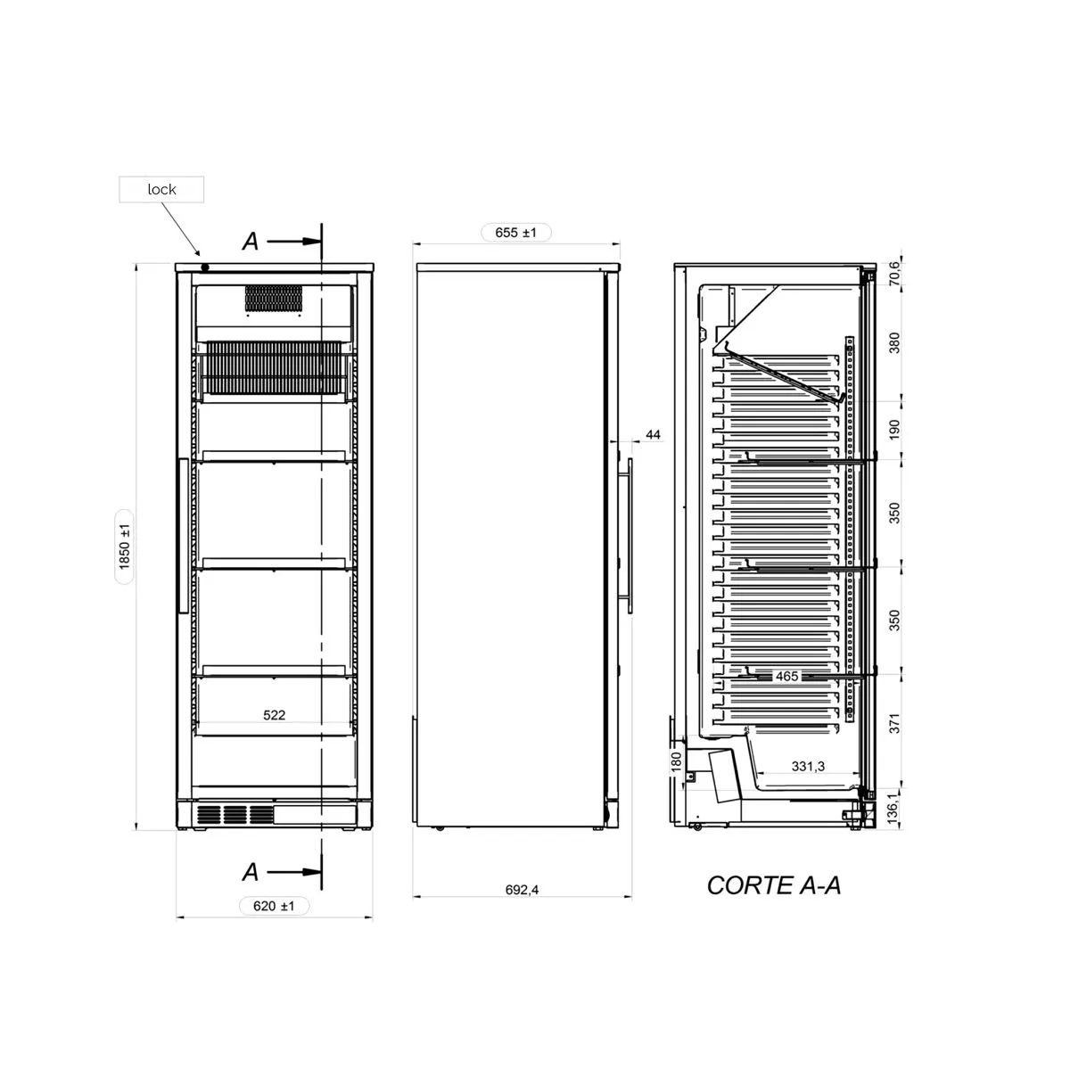 Veinikülmik 72 pudelile 400L