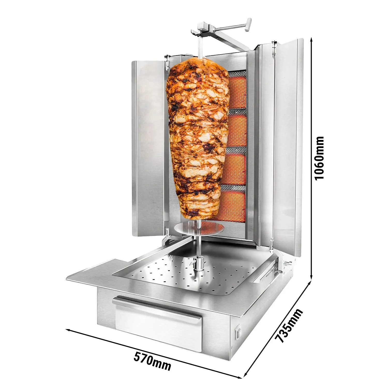Kebab Grill 60kg 4P