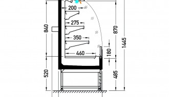 Külmvitriin ATLANTA HR-20