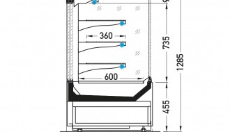 Külmvitriin ELEGANT HR-21