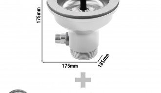 Klaasipesur ülevooluta G3/8"