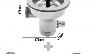 Klaasipesur ülevooluga G3/8"