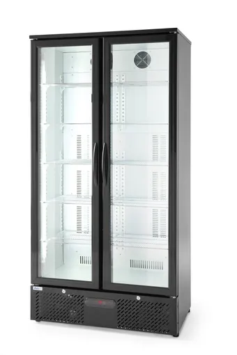 Klaasuksega külmik 384L