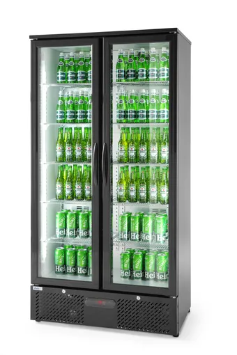 Klaasuksega külmik 384L
