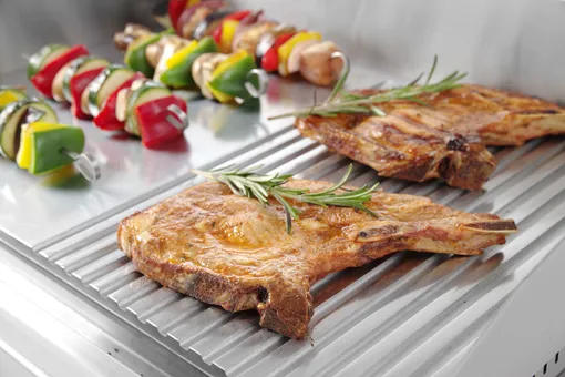 Plaatgrill rihvel+sile 518mm