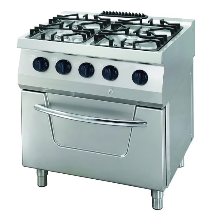 Gaasipliit ahjuga 2x6,0kW + 2x7,5kW