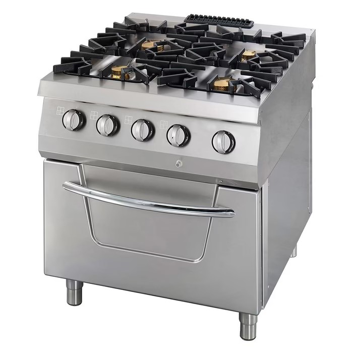 Gaasipliit ahjuga 2x6kW + 2x10kW
