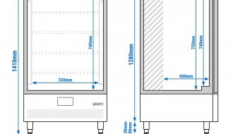 Kiirjahutuskapp 10x 60x40/GN1/1