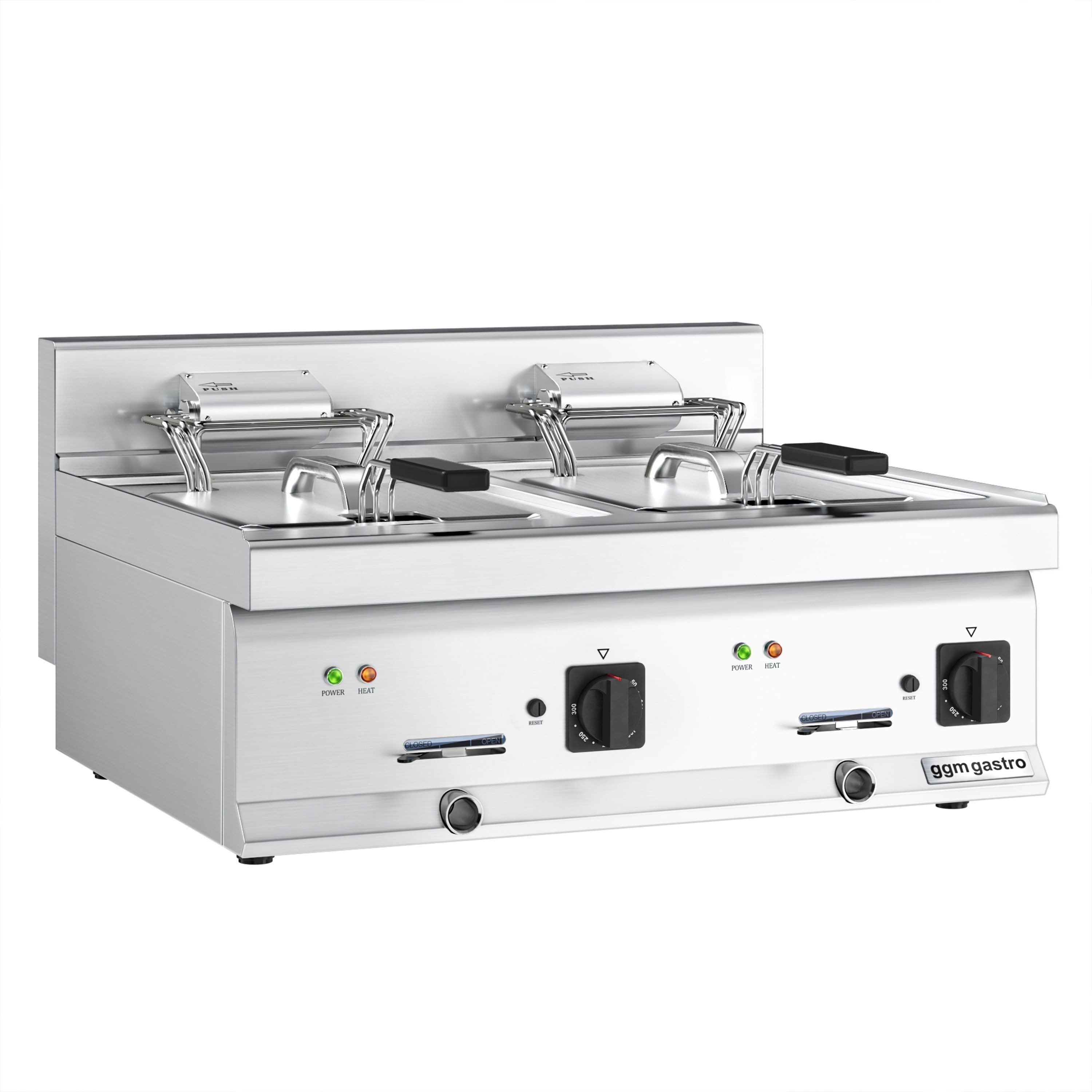 Fritüür 10+10L kraaniga 600mm