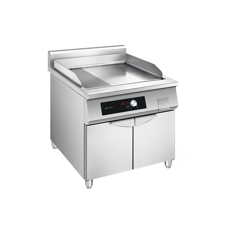 Induktsioon plaatgrill sile+rihvel 10kW