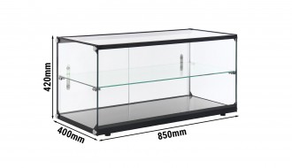 Lauapealne vitriin karastatud klaasist 850mm