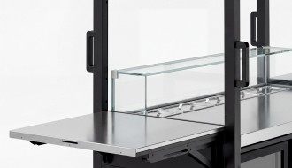 Mobiilne kokteilijaam LED-valgustusega
