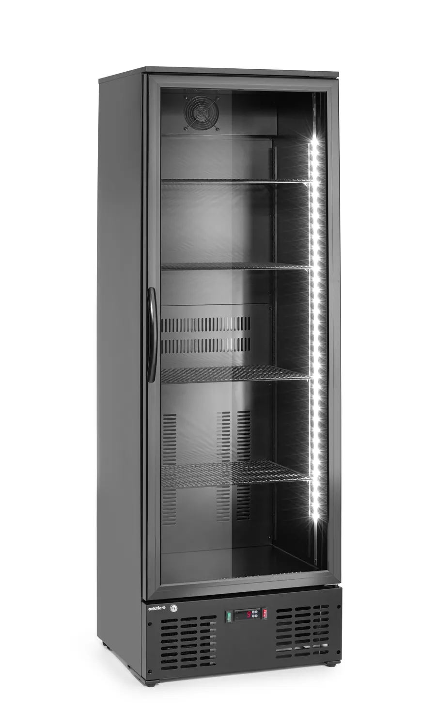 Klaasuksega külmik 243L