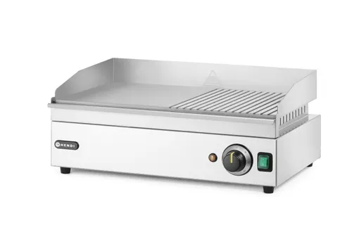 Plaatgrill pooleldi rihveldatud, Kitchen Line, 2400W
