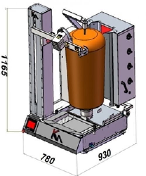 Kebab grill 80kg