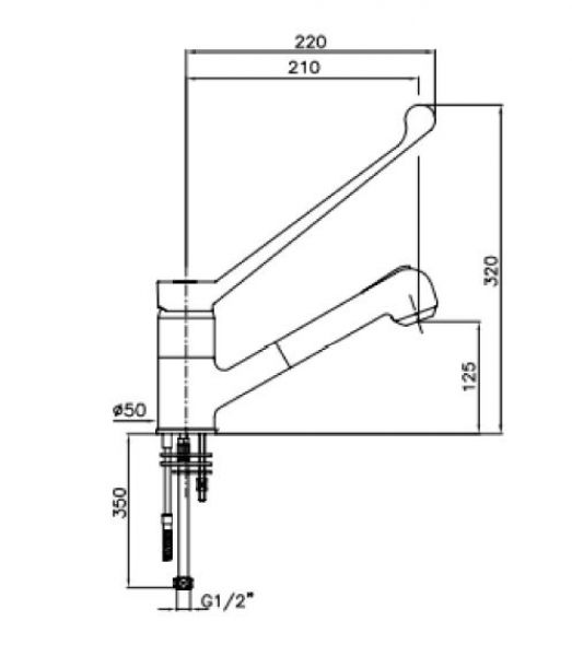 SINGLE-HOLE LEVER MIXER