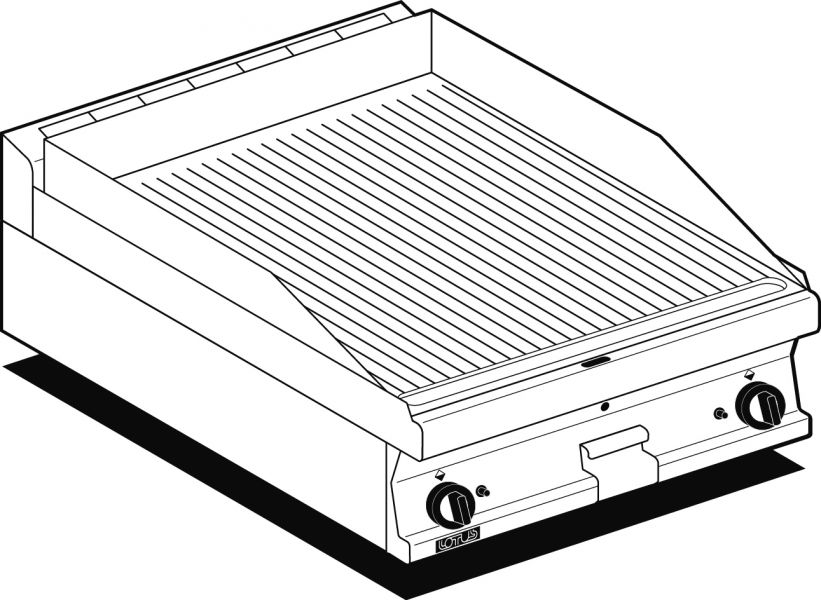 Plaatgrill 60x60